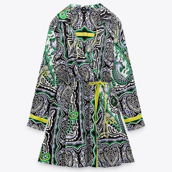 Zara Printed Mini Dress - Picture 5 of 9